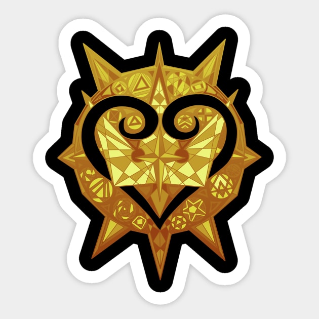 Kingdoms crest gold Sticker by paintchips